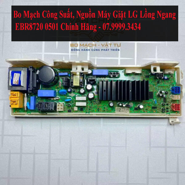 Bo Mạch Công Suất, Nguồn Máy Giặt LG Lồng Ngang EBR8720 0501 Chính Hãng