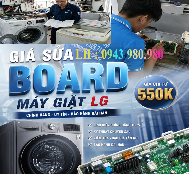 Sửa Bo Mạch Máy Giặt LG
